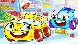 Grocery Store Racing Song + Monster Trucks Competition + More Kids Songs by Baby Cars