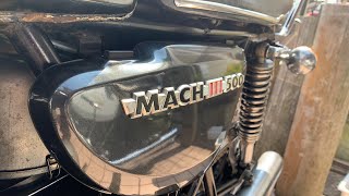 最初期型　KA KAWASAKI MachIII  カワサキエグリタンク　カワサキ・マッハスリー　H1　500SS　ライダーズカフェスタンプラリーコンプリート