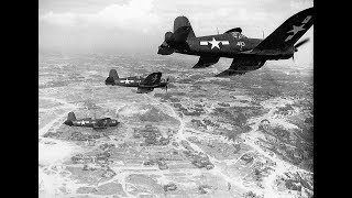 F4u-1D VMF-323,Corsair .Okinawa June 15, 1944 silent WW2 footage  Full HD,1920x10