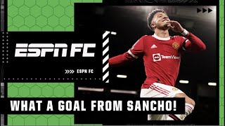 Jadon Sancho’s amazing first touch sets up his Man United goal | FA Cup Highlights | ESPN FC