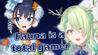 Kronii reveals Fauna's irl gamer side