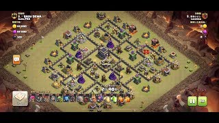 【クラクラ】TH9をバニラ式風のゴレホグでヒール残しの全壊