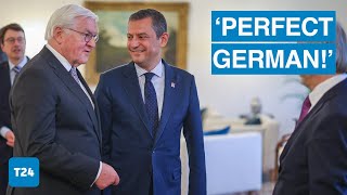 Almanya Cumhurbaşkanı Steinmeier’den CHP lideri Özel’in Almancasına İngilizce övgü!