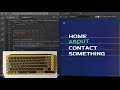ASMR Programming - Navigation Menu with Javascript - No Talking