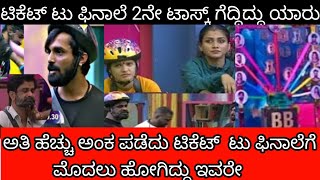 ಟಿಕೆಟ್ ಟು ಫಿನಾಲೆ 2ನೇ ಟಾಸ್ಕ್ ಗೆದ್ದಿದ್ದು ಯಾರು? ಇವರು ಹೆಚ್ಚು ಅಂಕ ಪಡೆದು ಆಯ್ಕೆಯಾಗಿದ್ದಾರೆ |Biggboss kannada