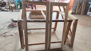 ஜன்னல் தட்டி செய்யும் முறை, ஜன்னல் தட்டி செய்வது எப்படி, wood window frame work, carpenter work,