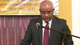 Opposition Leader Bharrat Jagdeo's address at GMSA Dinner March 10th 2017