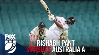 Rishabh Pant SMASHES 73-ball century against Australia A at the SCG 2020/21 I Fox Cricket