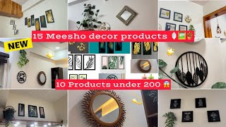 15 Meesho decor products 🌟🪴🖼️🪞|10 products under Rs 200😱😱