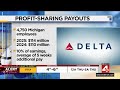 delta air lines celebrates centennial anniversary with $114m profit sharing for michigan workers