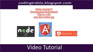 Setup development enviromant for Angular2 and start of first app byAM