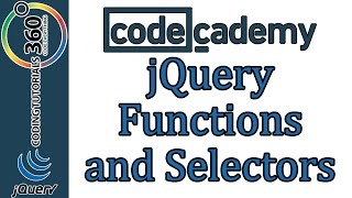 Learn jQuery with CodeCademy: jQuery Functions and Selectors