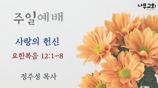 사랑의 헌신 (요12:1-8) | 정주성목사