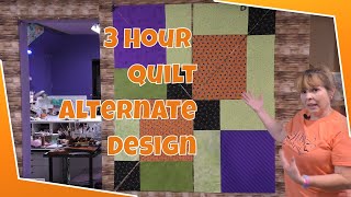 Alternate Design for the 3 Hour Fat Quarter Quilt - 4 More Cuts