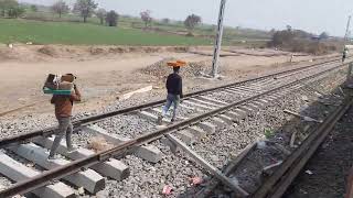 Pune - Amravati Express Daund Chord Line 2nd Line Update 08/02/2025...