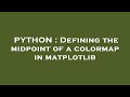 PYTHON : Defining the midpoint of a colormap in matplotlib