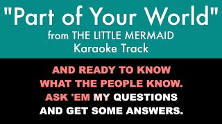 "Part of Your World" from The Little Mermaid - Karaoke Track with Lyrics on Screen