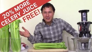 How to Get 20% More Celery Juice when Juicing with this Juicer Hack