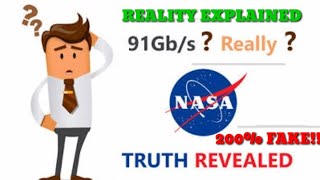 World's Fastest Internet at NASA 91Gb/s | The Reality Explained!!!  200% FAKE?