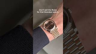 Is it a Grandpa watch?  #rolex #luxurywatches #watches #patek