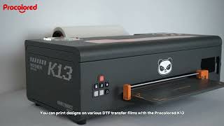 Procolored K8 and K13:Showcasing Patterns Printed on Various DTF Transfer Films