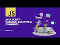 Javascript Data Types, Variables and Comments with Example
