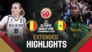 Belgium 🇧🇪 v Senegal 🇸🇳 | Extended Highlights | FIBA Women's OQT 2024