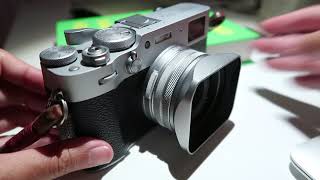 Fujifilm X100V レンズフードの付け方 | JJC レンズフード + Haoge スクエア レンズフード