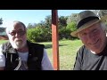 Peter Weir and Russell Boyd with John C. Tibbetts in a Sydney, Australia park (July 2012)