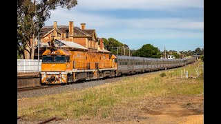 Trackside A Day of Rail Action along the Main Western Line around Ararat and Stawell- 19/1/24