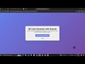 QR Code Generator with Scanner Using HTML, CSS and JavaScript with Source Code
