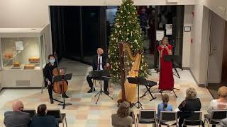 Zanesville Museum of Art's Holiday Concert 12.09.21 live recording - Harp Trio with Vocalist
