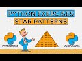 Python Exercises (beginner): Triangle Pattern programs in Python #3