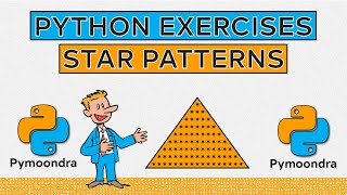 Python Exercises (beginner): Triangle Pattern programs in Python #3