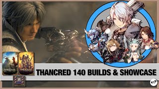 Thancred 140 builds · showcase \u0026 DawnTrail VCs - WOTV x FFXIV