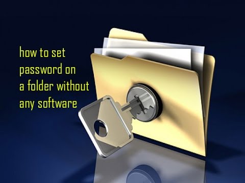 how to set password for folders without any softwares in windows 10, 8,7,xp(english) how to set password for folders without any softwares in windows 10, 8,7,xp(english)