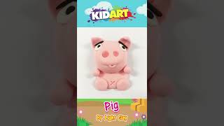 KIDART - Molding Pig By Light Clay | มาปั้นน้องหมูด้วยดินเบากันเถอะ