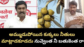 పోతిన మహేష్ కి గట్టిగా రాడ్లు దింపిన జన సైనికుడు