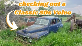 checking out a Classic 50s Volvo