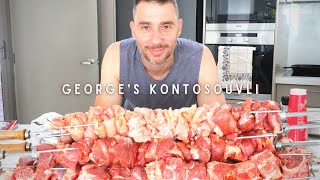 How to cook a Lamb Rotisserie (+ Greek Salad!) // Vlog