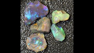 Ebay Auction !! Australian Solid Semi Black Opal, Rough Nobby, Lightning Ridge Parcel 30.25 cts