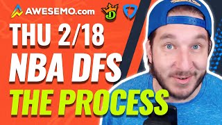 NBA DFS STRATEGY & RESEARCH PROCESS DRAFTKINGS & FANDUEL DAILY FANTASY BASKETBALL | THURSDAY 2/18