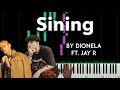 Sining by Dionela ft. Jay R piano cover + sheet music & lyrics