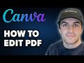 How to Edit PDF in Canva (Full 2024 Guide)