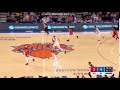 enes kanter dunks on demarcus cousins new york knicks vs. new orleans pelicans 14 01 2018