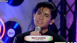 Jarren Garcia  singing Night Changes  at I WANT ASAP | NOVEMBER 17, 2024