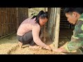 single mother lan her son and duong completed 100% of the house.