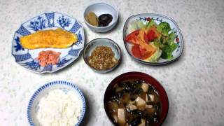 今日の朝飯。９月２７日。