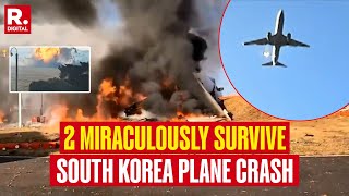 2 Miraculously Survive South Korea Plane Crash, Emergency Officials Probe Cause of Accident