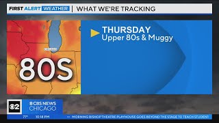 Chicago First Alert Weather: Upper 80s and muggy Thursday